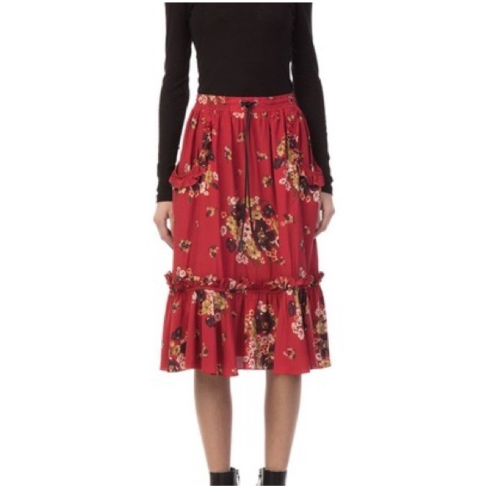 Coach Daisy Bouquet Ruffle Skirt